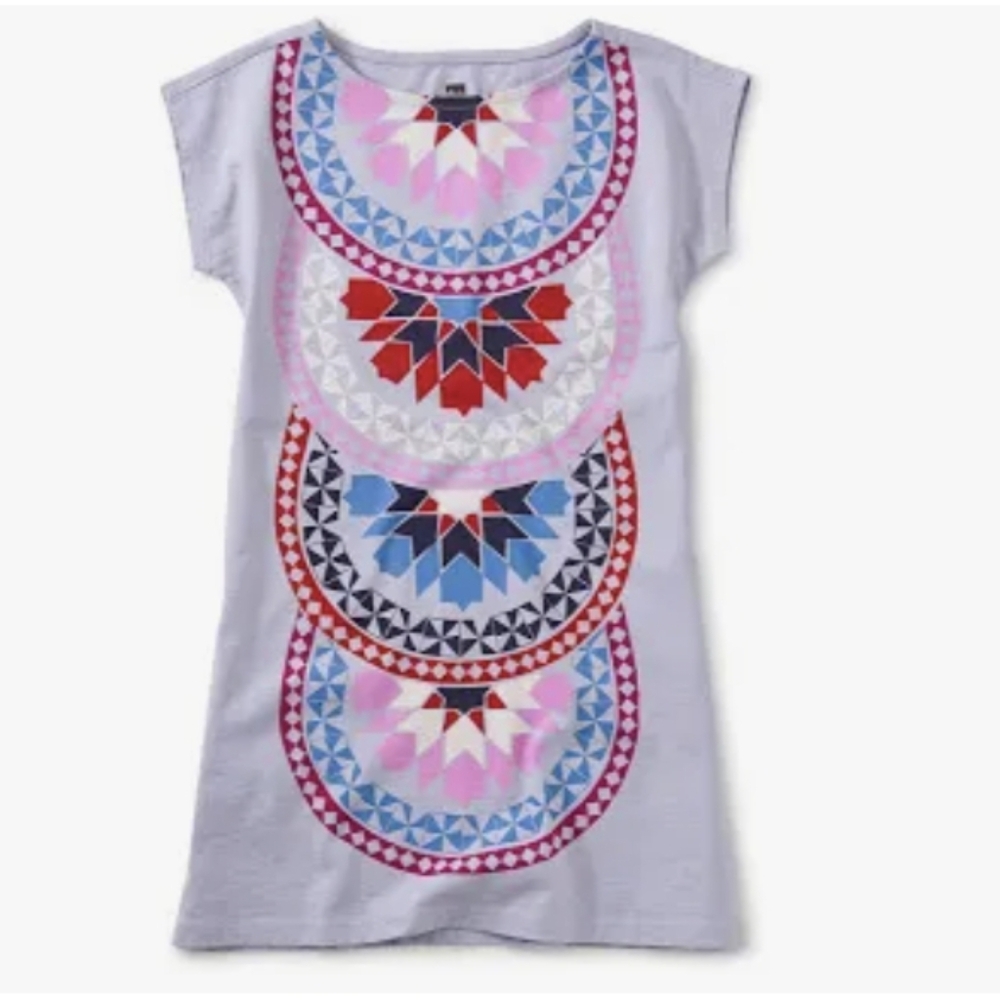 Tea Collection Mosaic Tile Graphic Dress